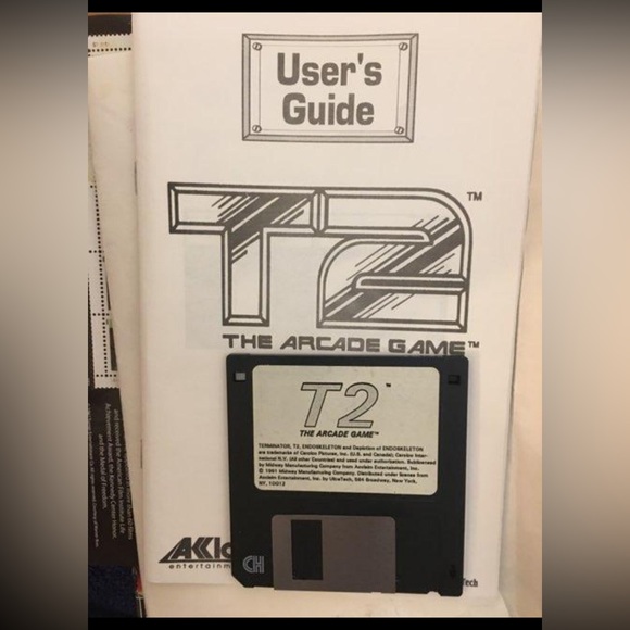 1992 T2 Terminator The Arcade Game For PC Play. Floppy Disk - Picture 2 of 3